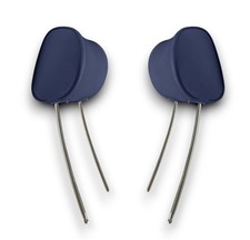 Headrests Normal Form Front Blue Faux Leather for Mercedes W107 W114 W115 W116