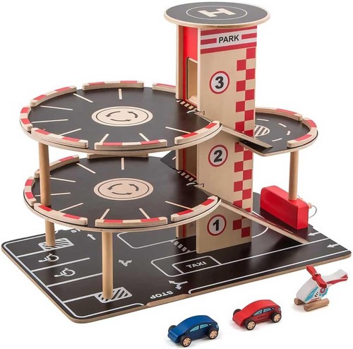 Hape park and garage set - and,