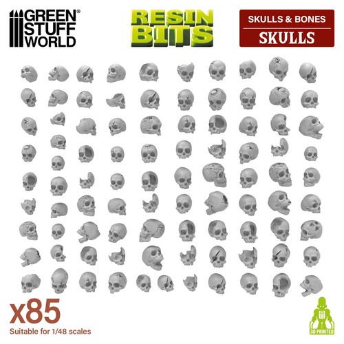 85x resin skulls - 85x,