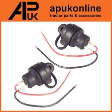 2x 2 Pin Trailer Plug Socket
