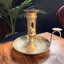 Brass Chamberstick Candle