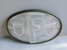 French Automobile Vintage Car Radiator Grille Badge Emblem Region Flag Quillery