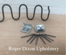 20 x Zig Zag/Serpentine Seat Springs 9 Gauge 32” Length +  Clips & Nails