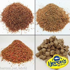 HERONS Freeze Dried Bloodworm Larvae, Daphnia, Tubifex FISH FOOD Betta Guppy 