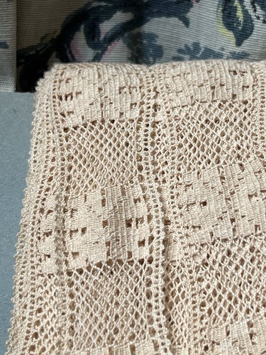 Antique lace cream bobbin - antique,