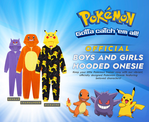 Boys pokemon 1onesie hood - pokemon,