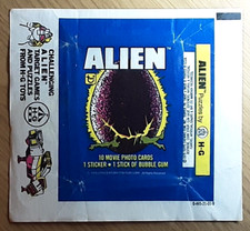 1979 ALIEN WAX PACK WRAPPER