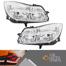 Headlights Vauxhall Insignia 2008-2014 Chrome Inner Headlamps Pair Left & Right