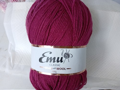 Emu 400gm aran yarn with - aran,