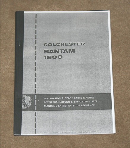Colchester bantam 1600 mk2 - colchester,