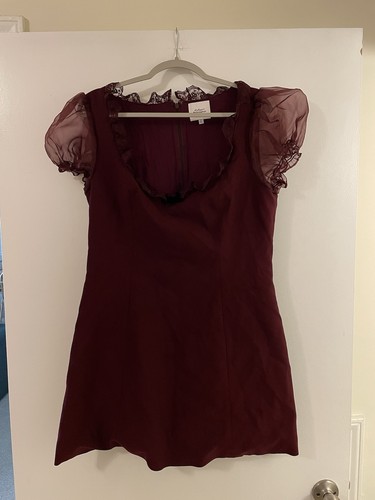 Reformation burgundy solid - burgundy,