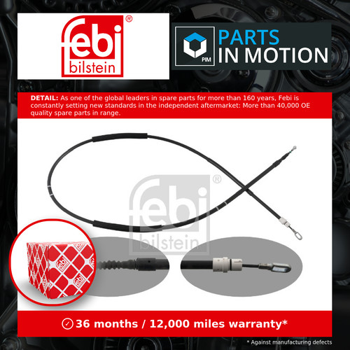 Handbrake cable rear - handbrake,