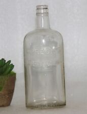 Vintage White Glass Bottle Old