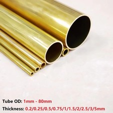 Brass tube 1mm 2mm 3mm 4mm 5mm