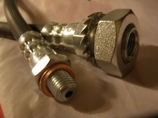 RANGE ROVER CLASSIC REAR BRAKE HOSE WITH FITTINGS to 7/1977  FITTINGS X 4