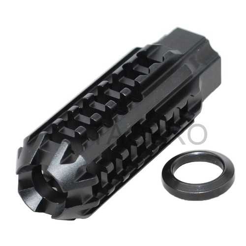 Black anodized aluminum 2x28 - black, 1/2x28