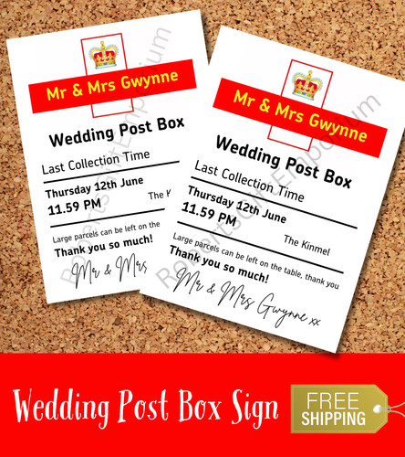 Personalised wedding post - personalised,