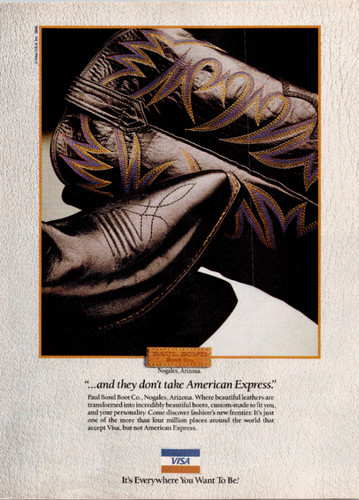 Visa paul bond boots - bond, 1989