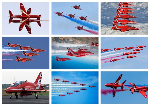 Red arrows jet - red, poster