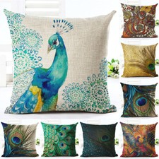 18" Nordic Peacock Pillow Case