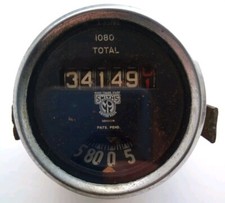 Vintage Smiths MA Speedometer & Bracket - Window Lit