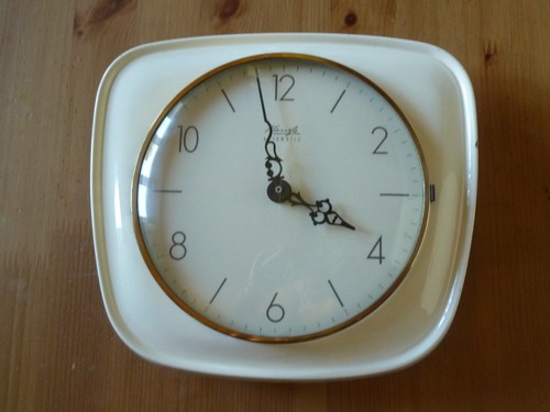 Vintage kienzle wall clock - clock,