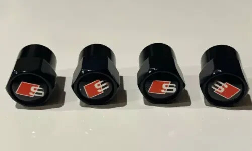 Line black metal tire valve - line,