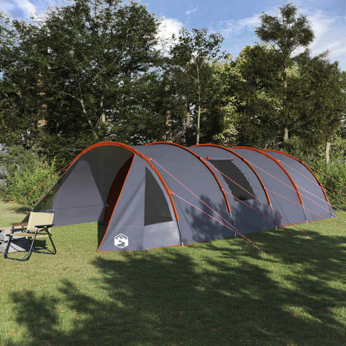 Tunnel tent grey orange - tunnel, 6p