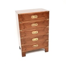 Antique Yew Wood Military