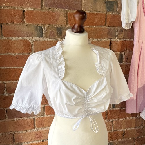 Vintage white dirndl trachten - white,