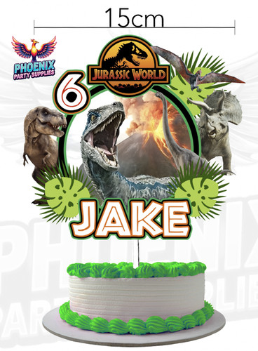 Personalised jurassic cake - personalised,