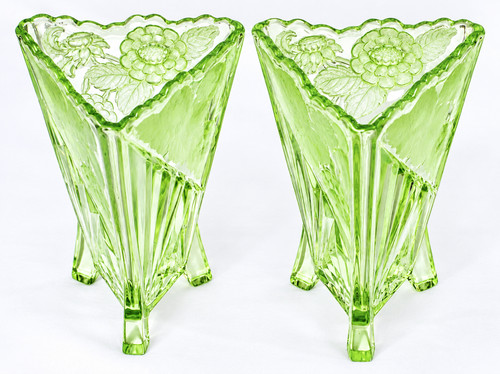 Pair sowerby art deco - art,