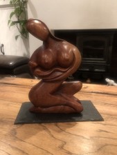 Hand Carved Wooden Mother &