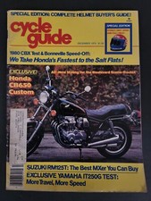 1979 December Cycle Guide Motorcycle Magazine; Special Helmet Edition