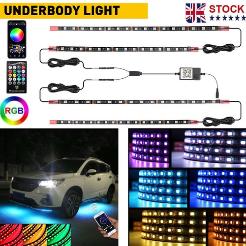4pcs rgb led under - rgb, tube