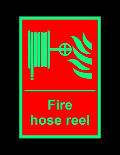 Fire hose reel safety - ,
