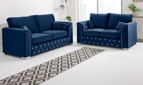 Velvet corner sofa suite - corner, set