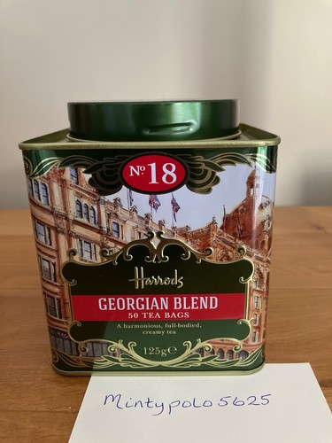 Harrods tea tin empty - tin,