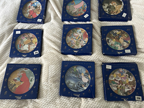 Disney fine porcelain plates - fine,
