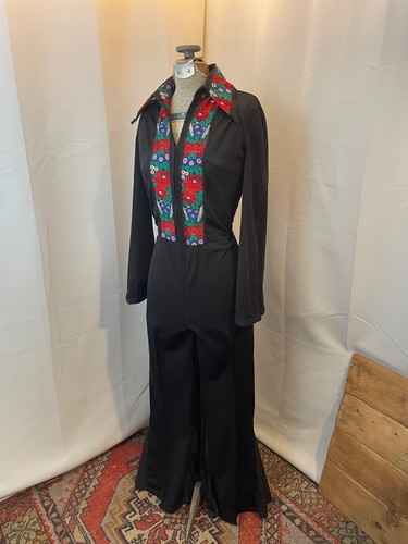 1970s vintage jumpsuit black - vintage,