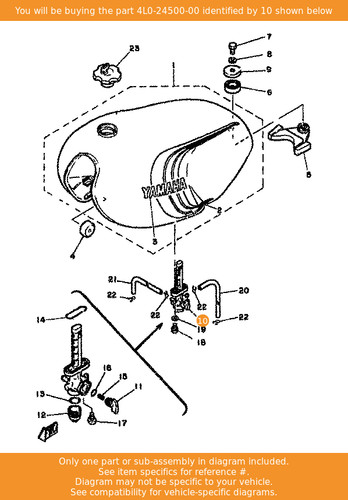 Yamaha fuel cock assy - fuel,