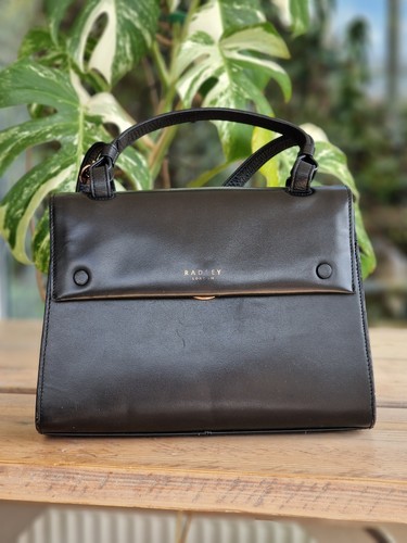Radley black leather saddle - radley,