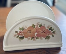 Vintage Mail Holder Floral Vee