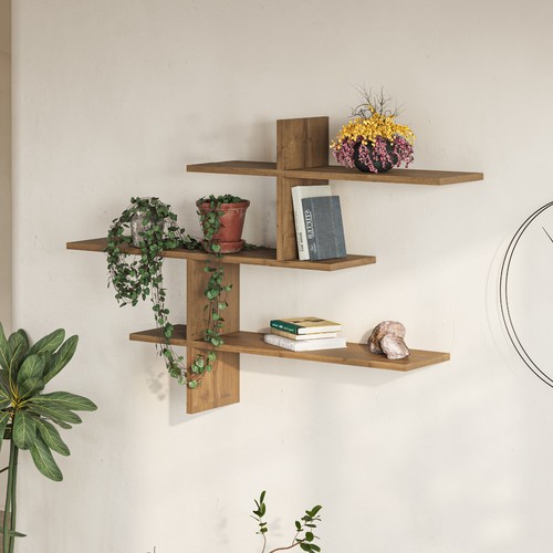 Leo wall mounted shelf 3 - shelf,