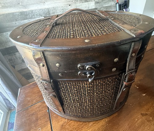 Vintage brown wicker - wicker, &