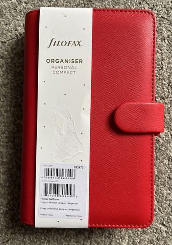Filofax red organiser personal - organiser,