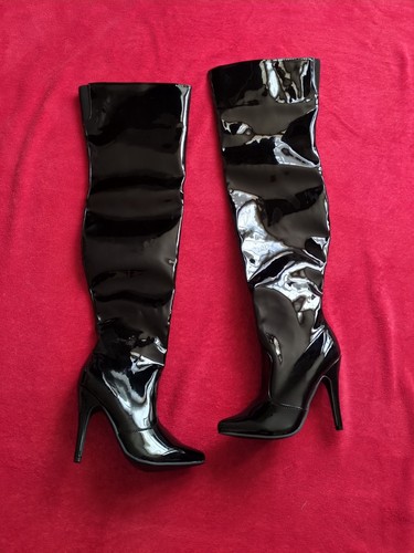 New pvc black thigh - pvc, uk