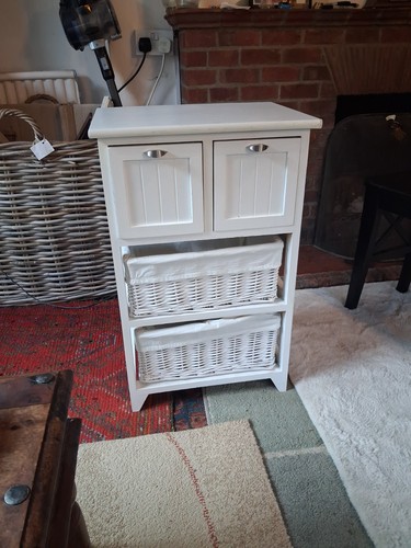 Shabby chic bathroom storage - bathroom,