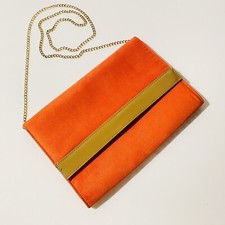 H&M Orange Velvet Felt Tan