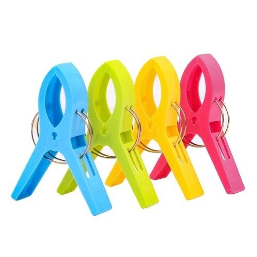4pcs beach towel - clips, large